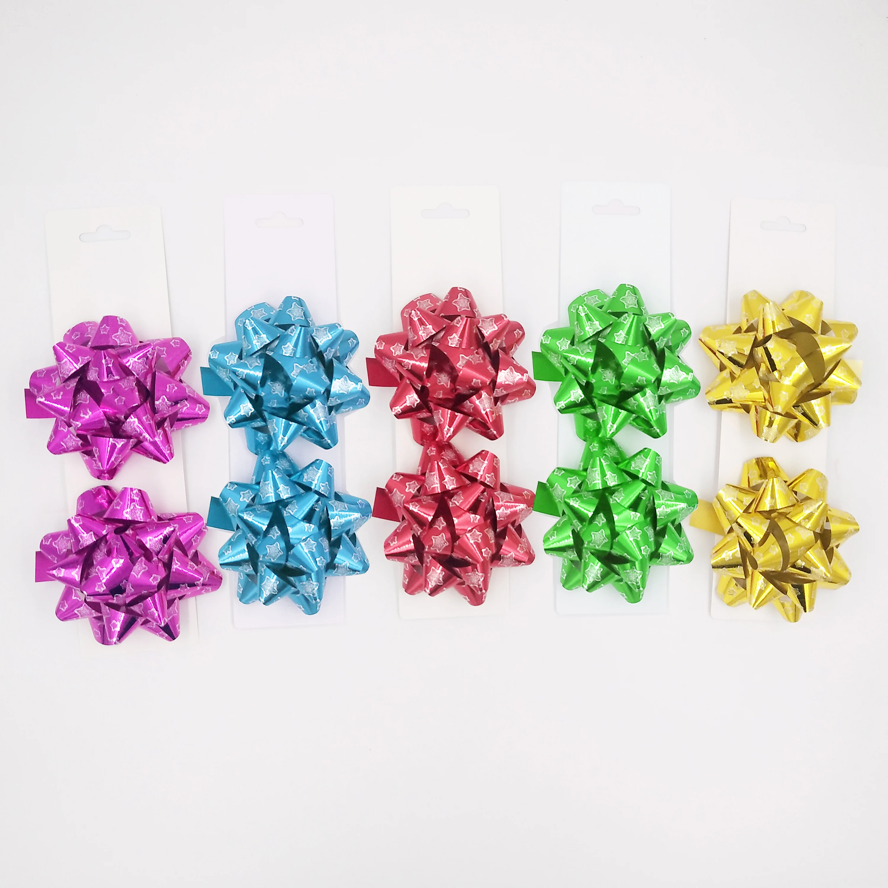 Новое поступление, подарочная упаковка, блестящая пленка с принтом в виде звезды, Подарочный бант