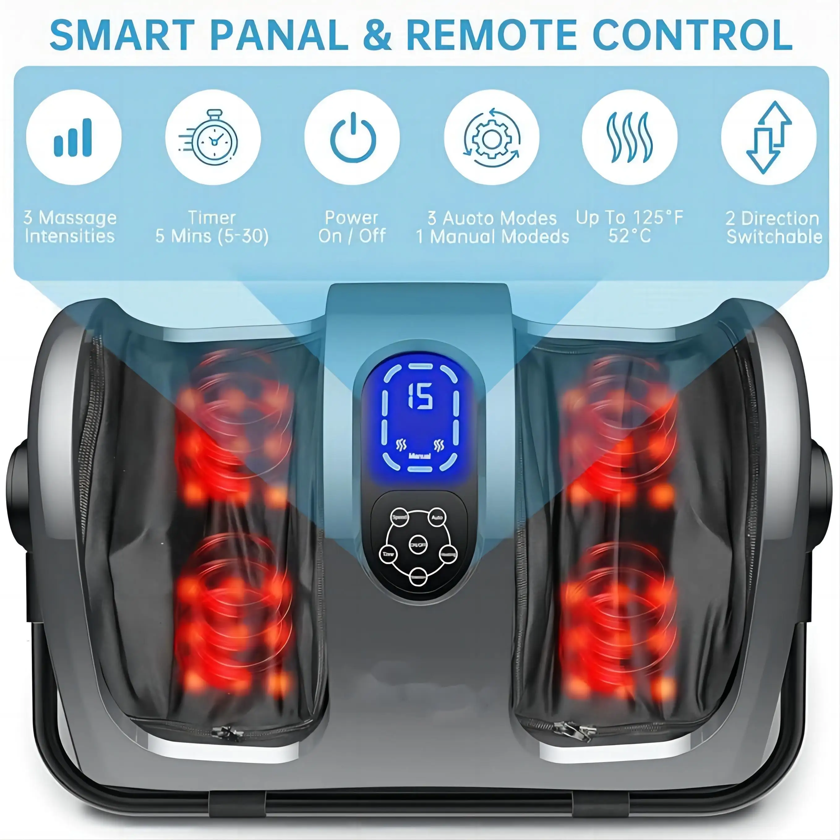 Shiatsu Foot Massager for Circulation and Pain Relief Foot Massage Machine for Plantar Fasciitis Relief