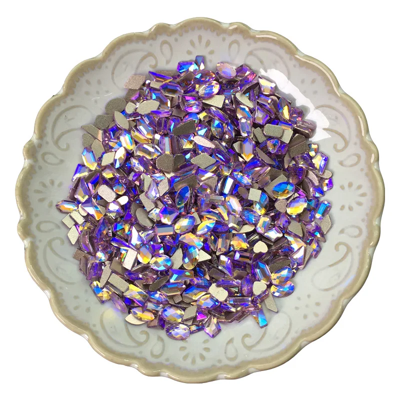 Aurora Violet crystal diamond stone decorations nail rhinestones