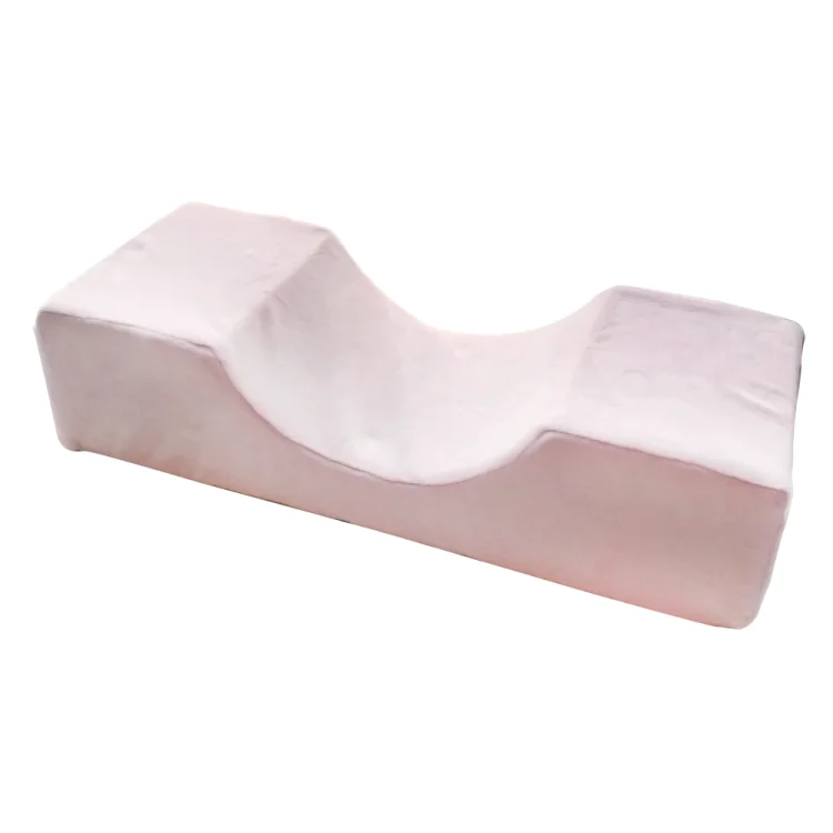 Подушка для наращивания ресниц из пены с эффектом памяти индивидуальным логотипом U-подушка бархата и искусственной кожи