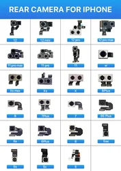 Mobile Phone Rear Camera For iPhone 6 6S 7 7Plus 8Plus Back Camera Flex Cable Part Repair For iPhone x xr xs 11 12 13 14 Pro Max