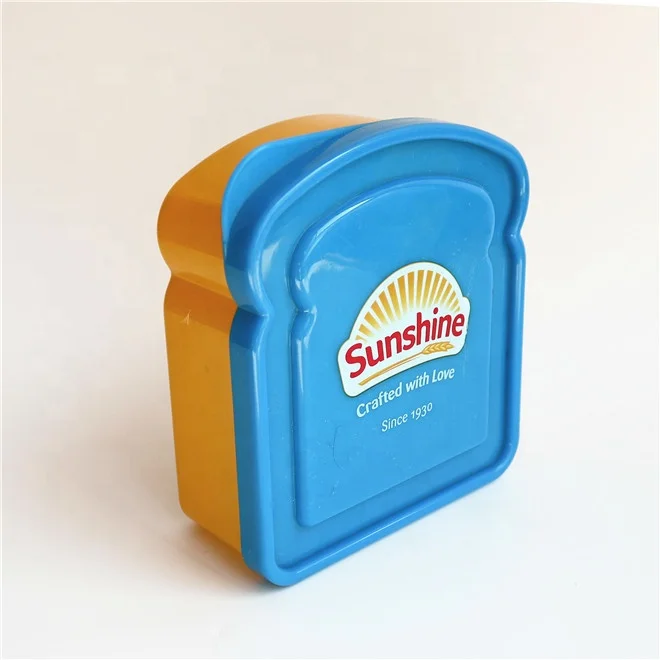 Lunch & Munch Plastic Lunch Box Sandwich Storage Container with Lid, Pink