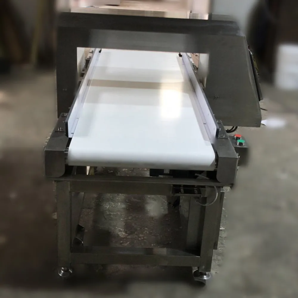 Dwarf Bean Industry Metal Detector Drop through / rejector Dried shrimps Processing with Buzzer and lamp alarm