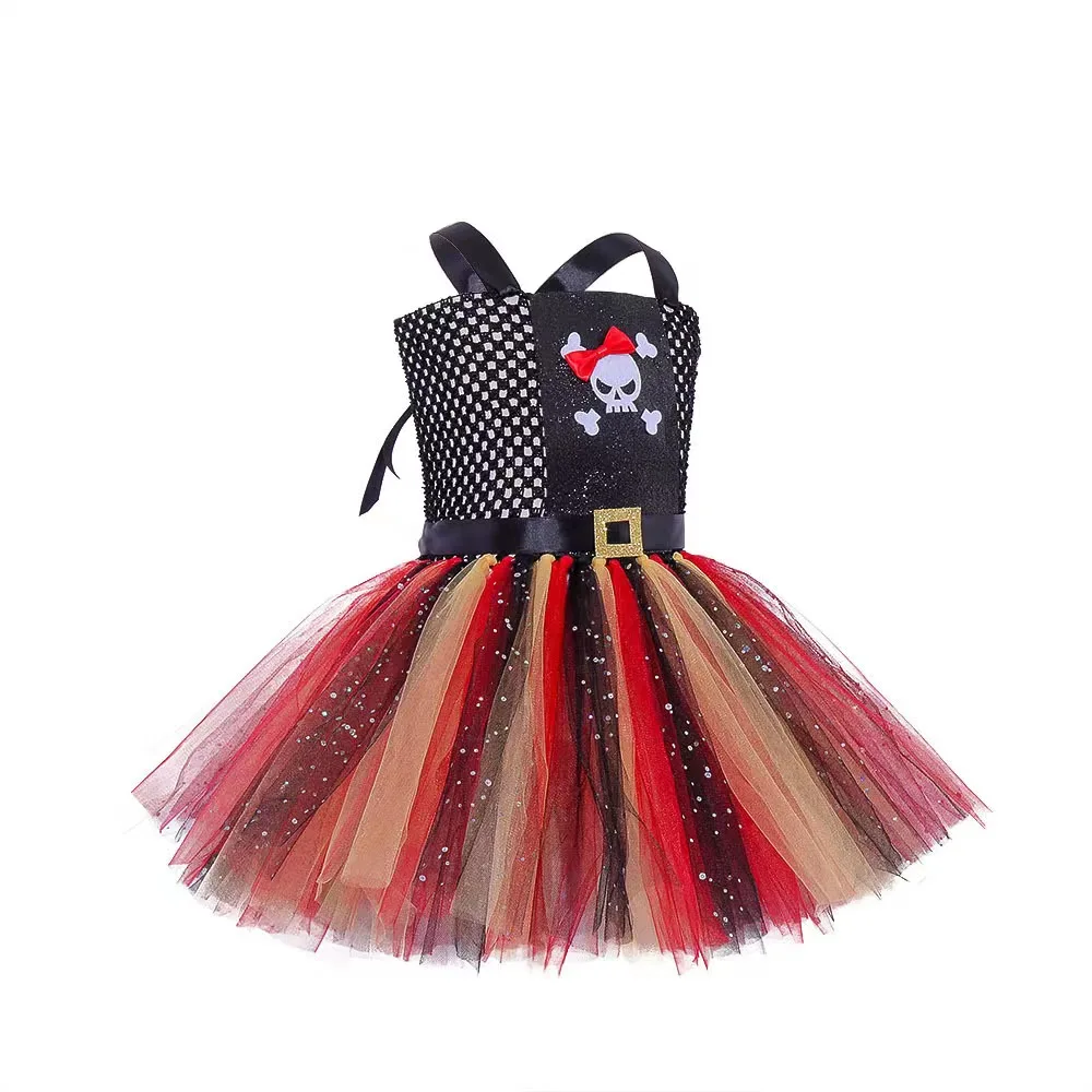 Green Horizon 2-12 Years Girls dress up For Halloween Cosplay Tutu Dress