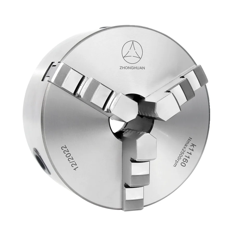 ZHONGHUAN 3Jaw Self Centering Chuck K11 K11C K11A CNC Manual Chucks Through Hole Hydraulic Lathe Chuck