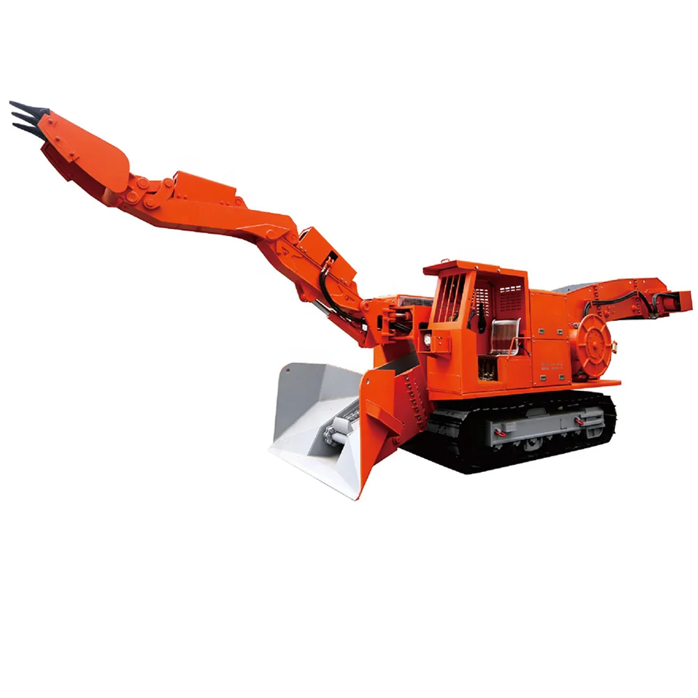 Tunnel Loading with Hydraulic Breaker Mining Underground Mucking Loader