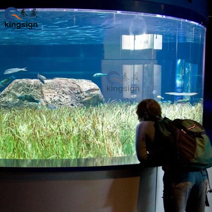 factory direct supply clear underwater acrylic aquarium tunnel round transparent