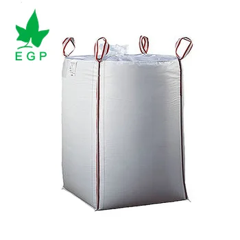 EGP China factory PP FIBC big jumbo bag High quality Woven Bag 1 ton 1.5 ton 2 ton top Skirt duffel filling spout customize