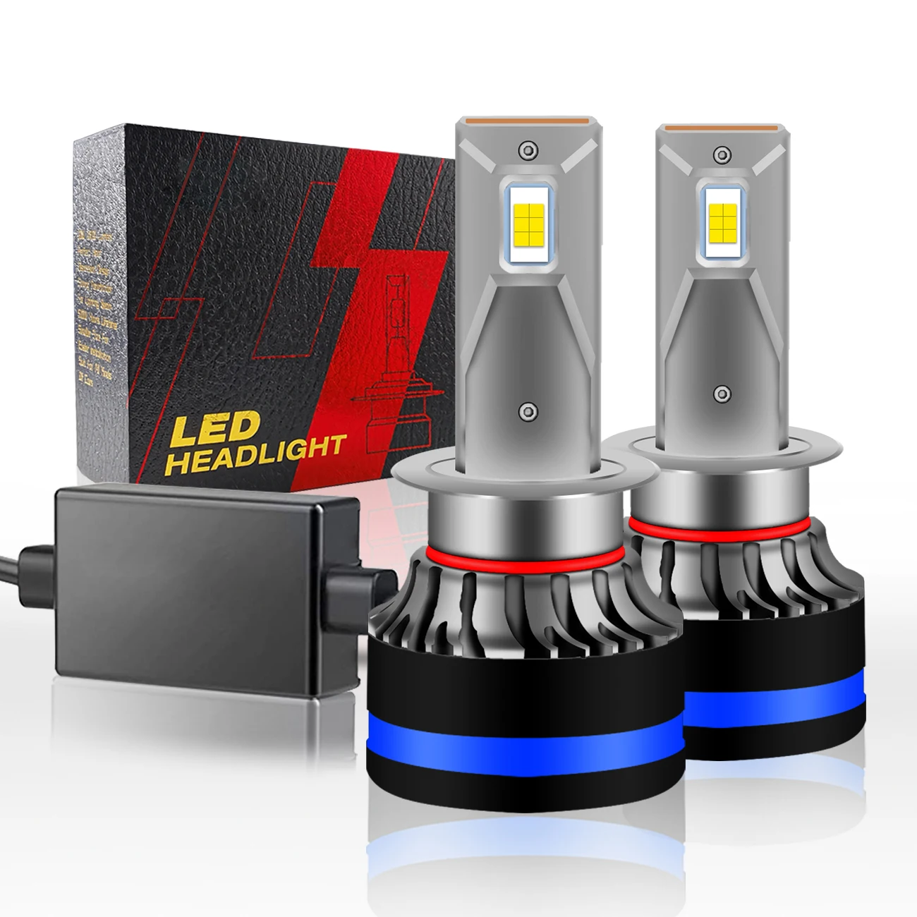 Best price 10000LM  60w car led headlight H7 H4, H1 H3 9005 9006 9012 H11Auto  led car 360 headlight