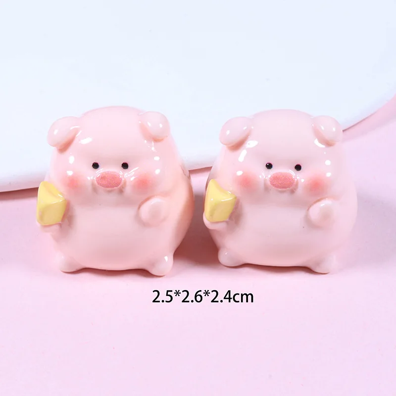Yiwu insheen ремесло милые 3d миниатюрные розовые толстые свиньи из смолы Подвеска Аксессуары