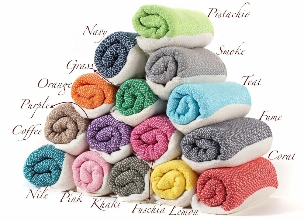 Wholesale Ali Multi-Purpose Yarn Dyed Cotton Turkish Bath Beach Hammam Towel Peshtemal Blanket