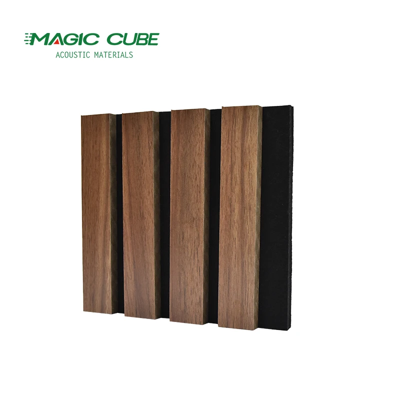 Hot selling soundproof material polyester fiber slat wall panel for wall and ceiling