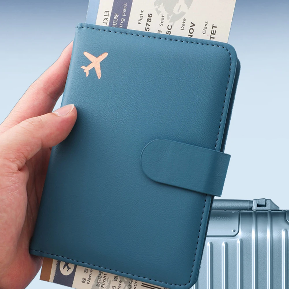 OEM PU Leather Passport Holder - RFID Protection, Cardholder, Money Pocket - Stylish and Secure Travel Cardholder
