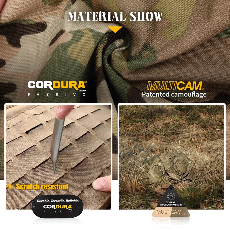 Emersongear 500D Cordura Nylon Adjustable Hunting Vest Tactical Combat Chest Vest Chest Rig With MUW Gen V Split Front Style