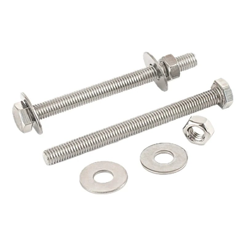 SS 304 Stainless Steel Long Thin Extended Hexagon Bolt M3 M4 M5 M6 M8 M12 M10 X 160mm Extra Thread Hex Head Bolts