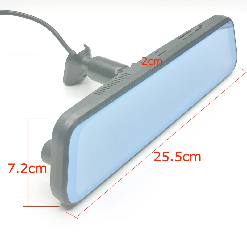 Zimtop 10inch  dash cam  mstar8339 1080+1080P loop records special bracket holder driving recorder