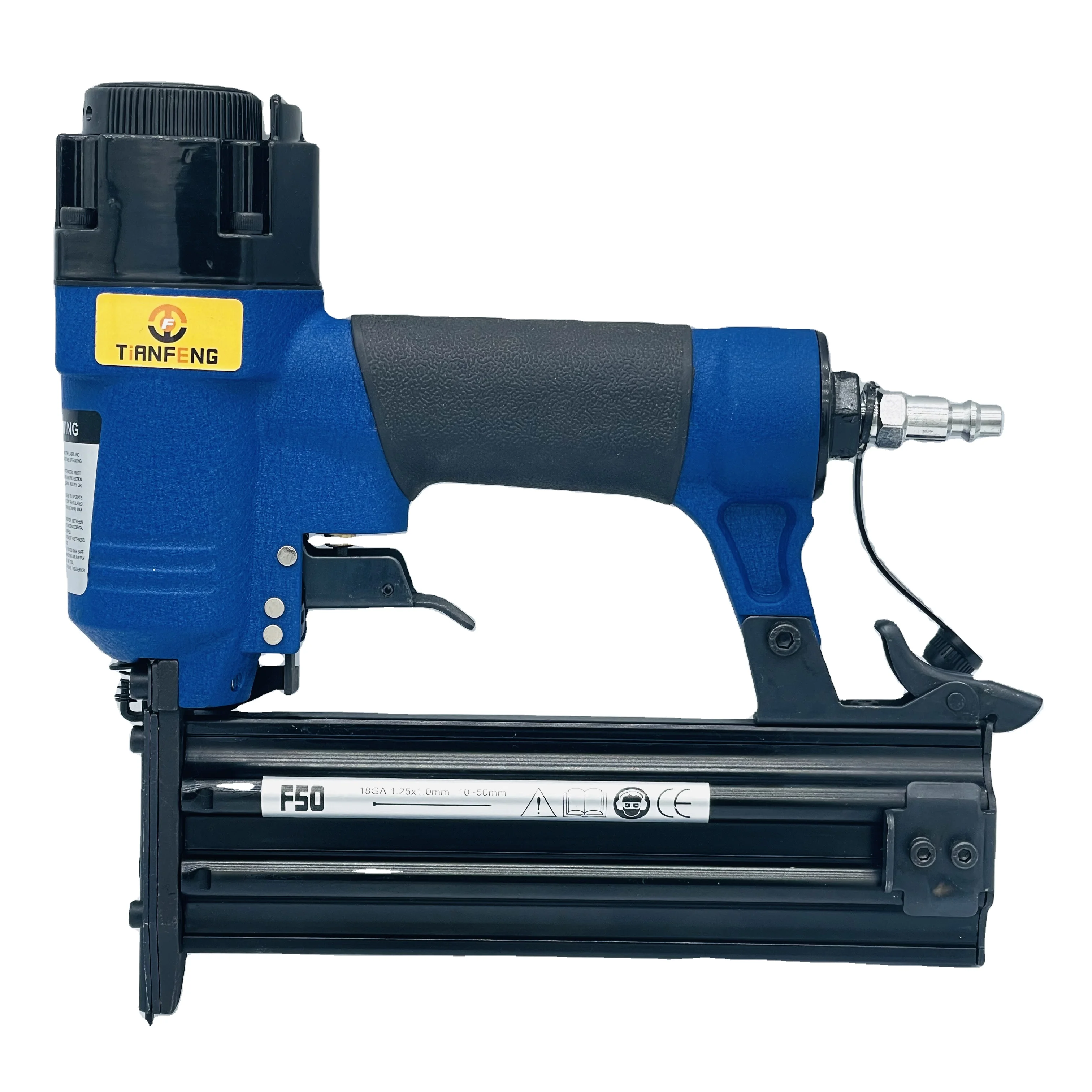 F50 10-50mm Pneumatic Nail Stapler Nail Gun Carpentry Tool Set