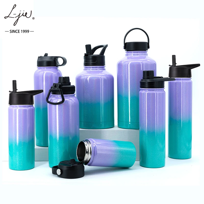 50oz 1500ml Custom Laser Logo Double Walled bpa free stainless steel water bottle bulk buy insulated sports water bottle