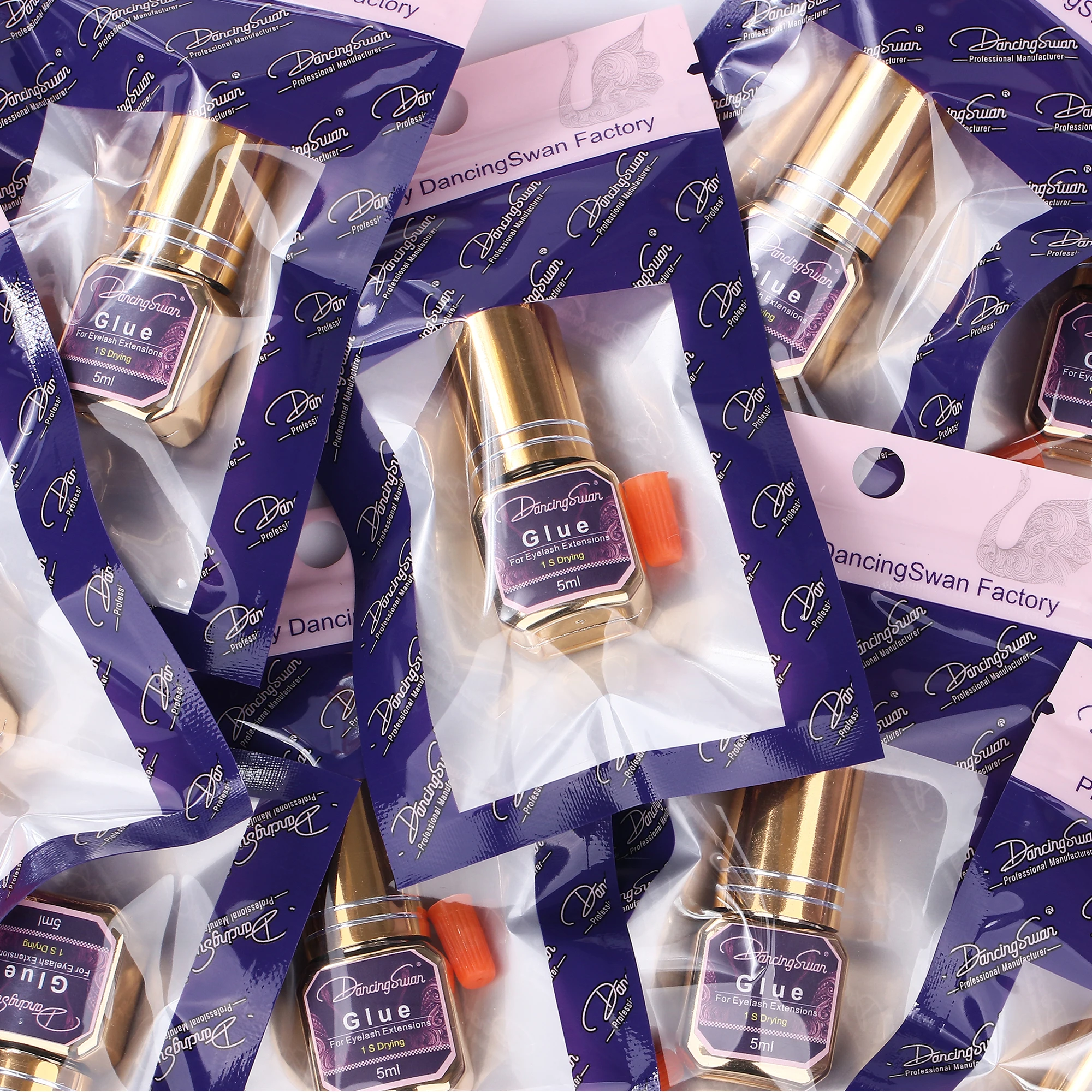 Custom Logo Strong Hold Eyelash Glue 1 Sec Fast Drying Long Lasting Waterproof Oil Resistant Lash Extension Adhesive Glue