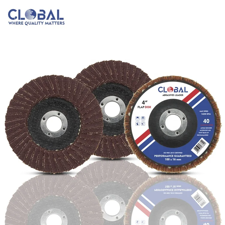 Abrasives Tools Oxide 115mm Flap Disc 4.5 Inch 80# Aluminum Surface Polishing Round P80 40#~320#