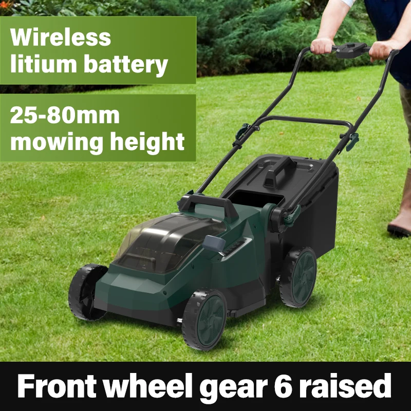 Hailian 40v Lithium Ion Battery Powered Push Lawn Mower Garden Lawn Mower