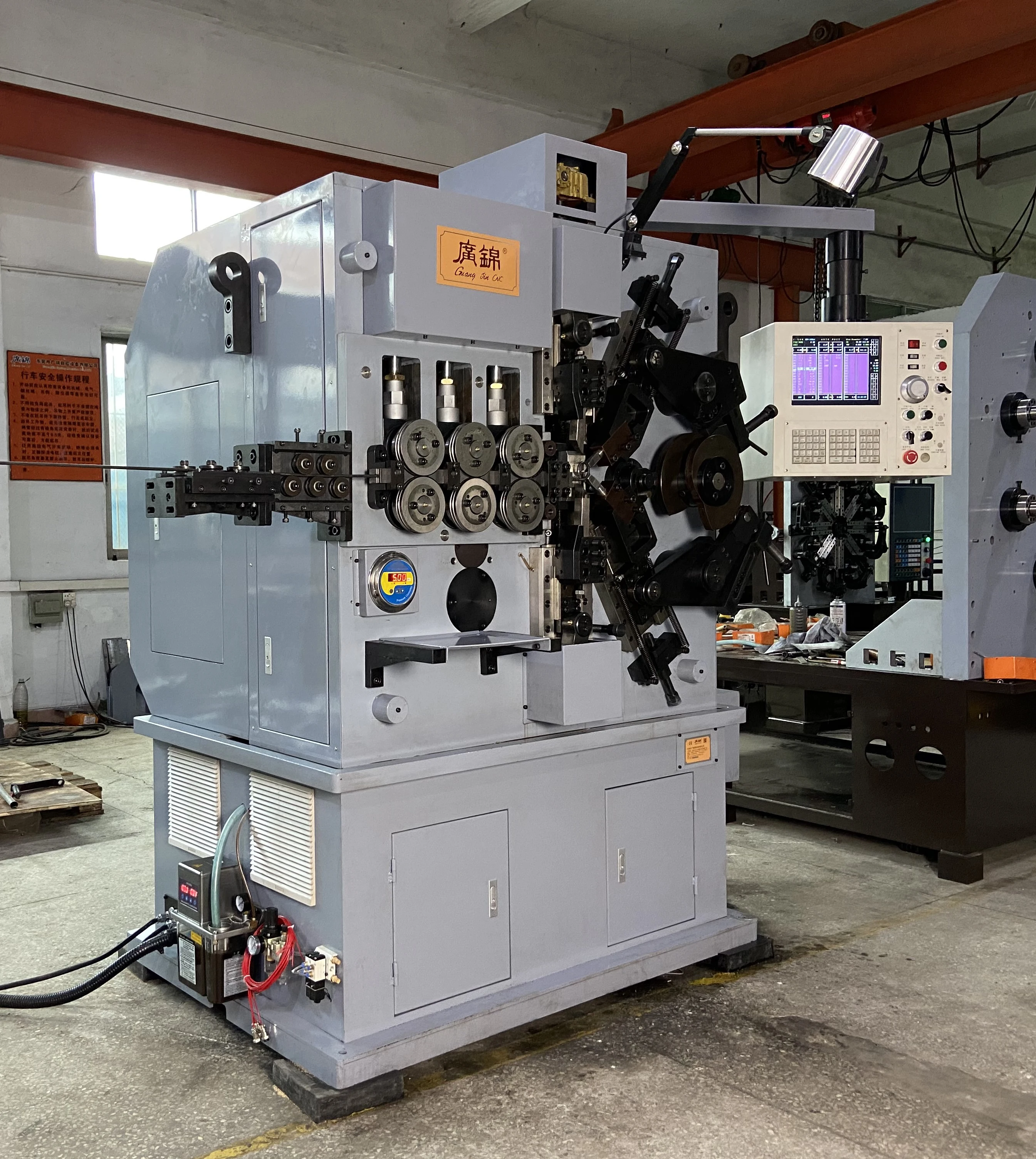 Dongguan CNC Automatic Compression Spring Machine 5 Axis 6mm Spring Coiling Winding Bending Machine