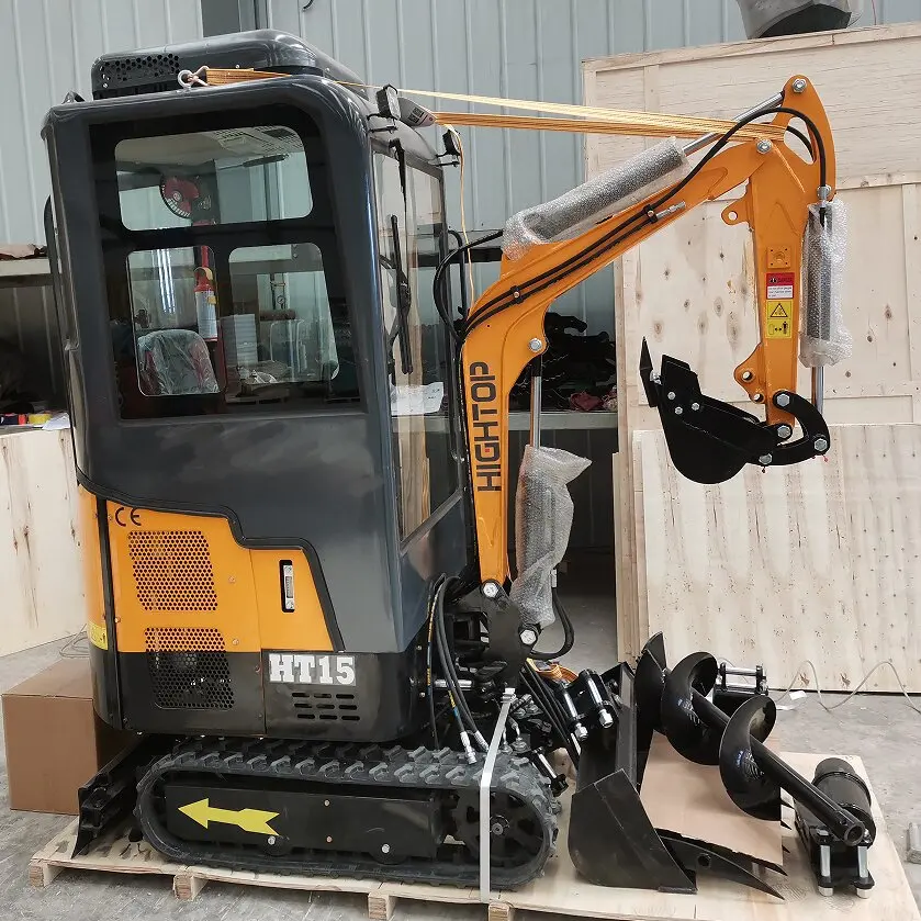 HIGHTOP Factory Supply  1T 1.5T 2T 3T 4T Mini Crawler Excavator 1500KG 2000KG Small Digger Micro Bagger