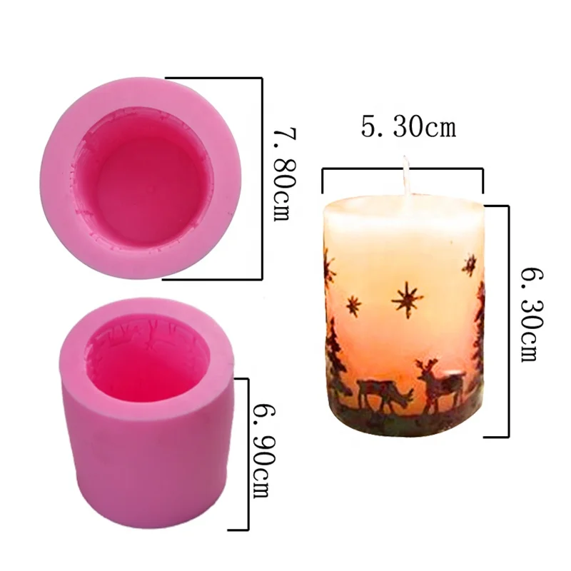 DIY Christmas Series Candle Silicone Mold /Christmas Silicon Moulds for Making