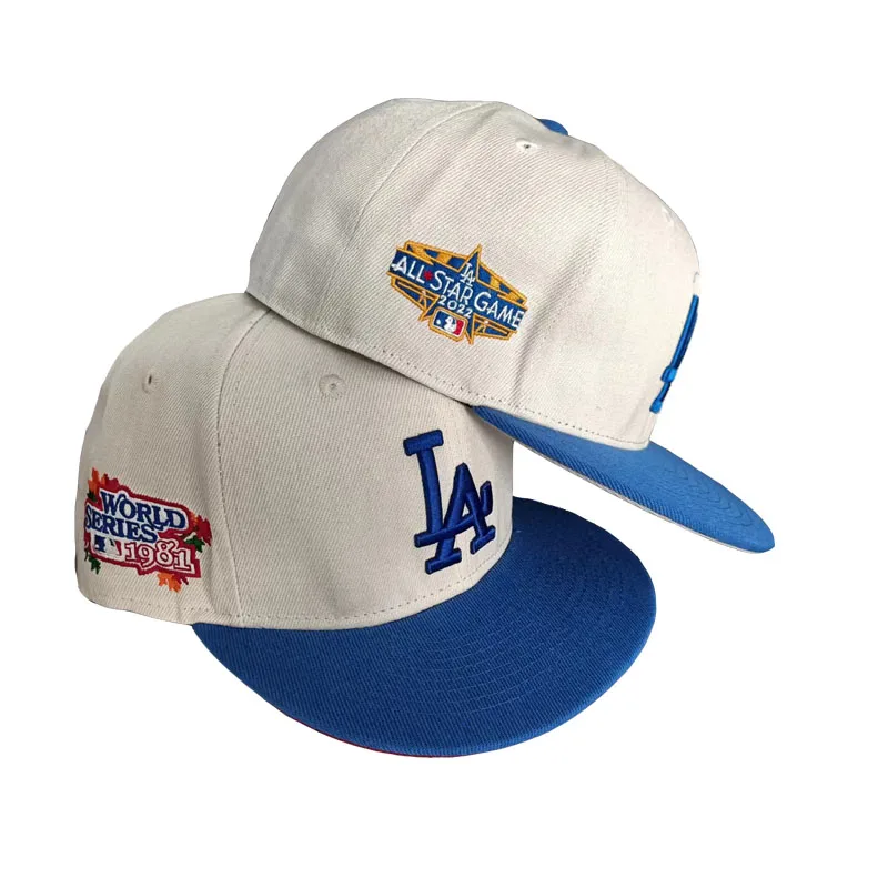 Hot Sale New Style With Side Patch Fitted Cap Sports Cap Mlb Gorras Custom 3D Embroidered Logo