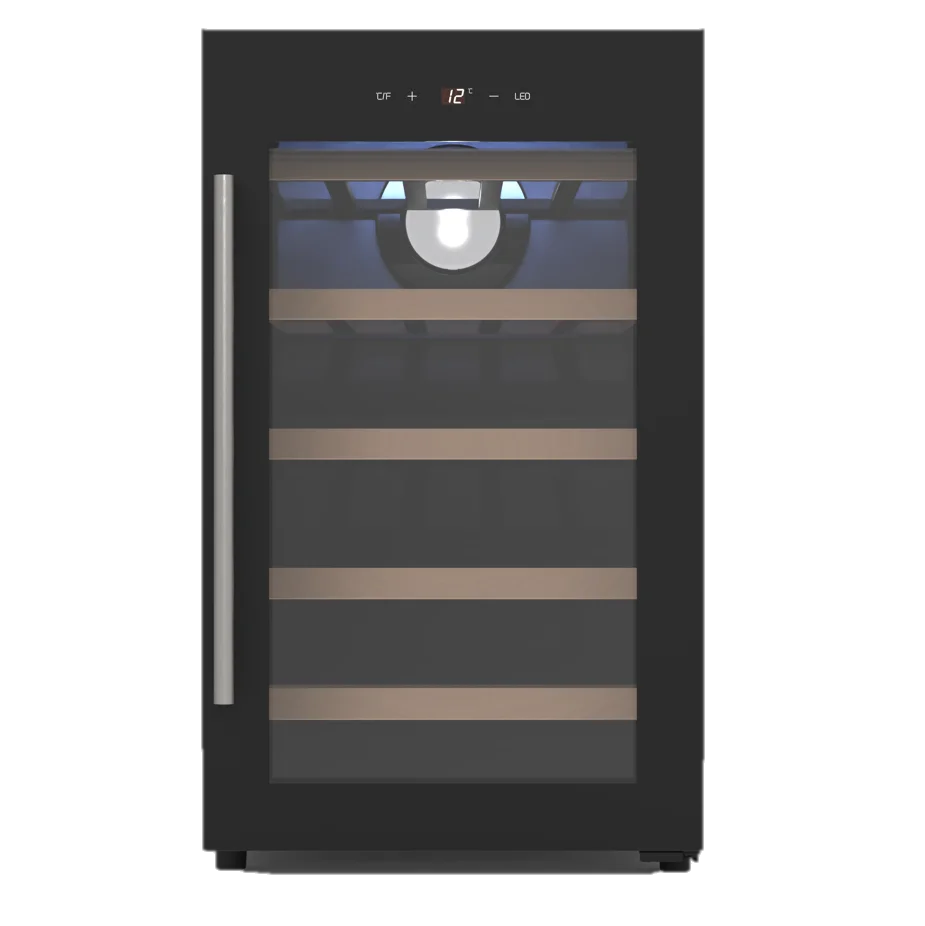 Cooler Cabinet Compressor Commercial Wine Cellar Double layer glass Fridge