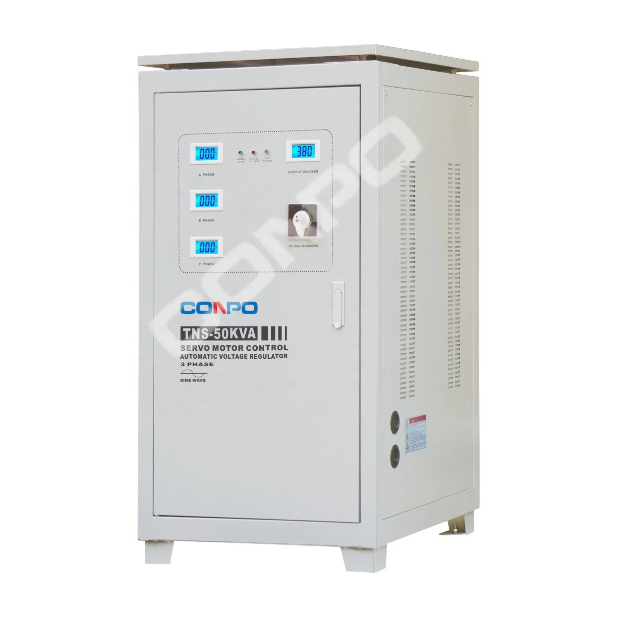 TNS-100KVA Three Phase Automatic Voltage regulator stabilizer AVR Estabilizador de voltaje 380V/400VAC, 220V/230VAC