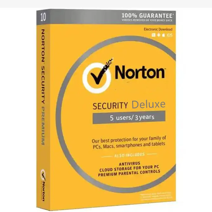 24/7 Online download 5 pc 3 year Antivirus Norton Security software Ready Stock Email Delivery Norton Deluxe