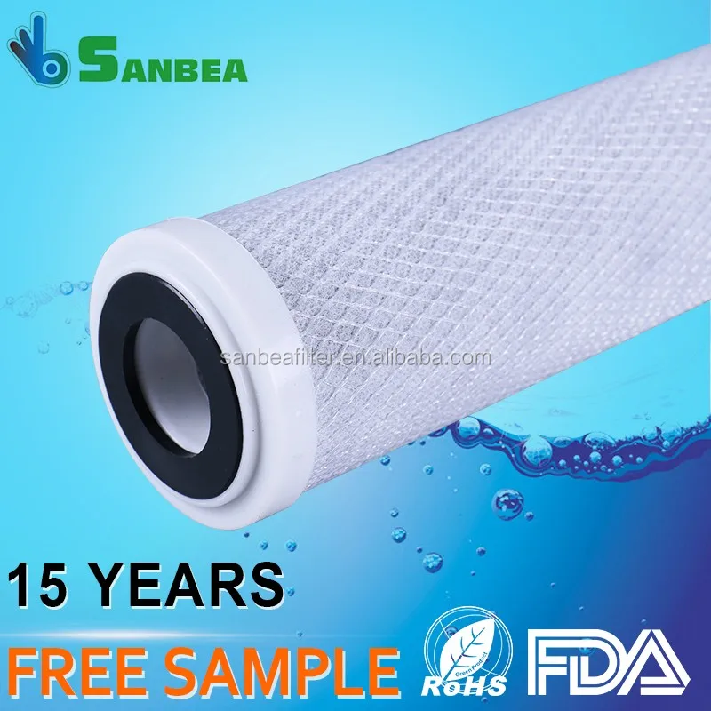 Rohs Certified water filter replacement CTO Water Filter Cartridge for Home Hotel Certified Sink Filters carbon block