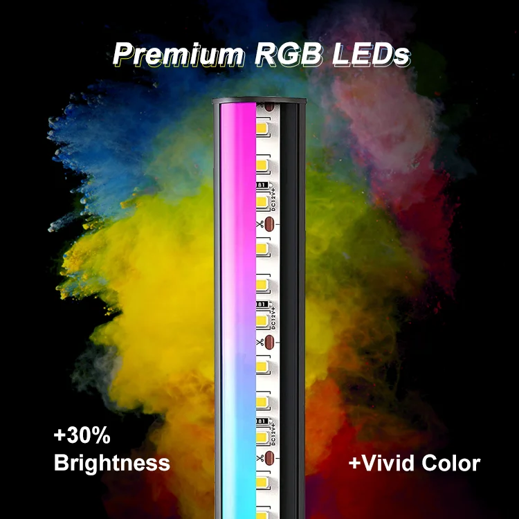 Hot Sale Minimal Modern Rgb Led Tripod Corner Floor Lamp App Control Smart Corner Standing Led Rgb Floor lamp