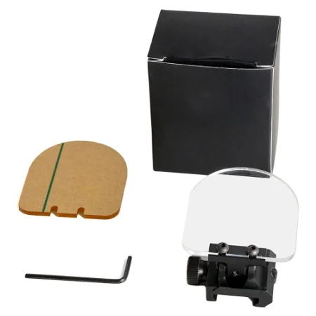 
Riflescope Transparent Bulletproof Lens Protector Red Green Dot Sight Lens Cover Foldable Rifle Airsoft Scope Shield Rail Mount 