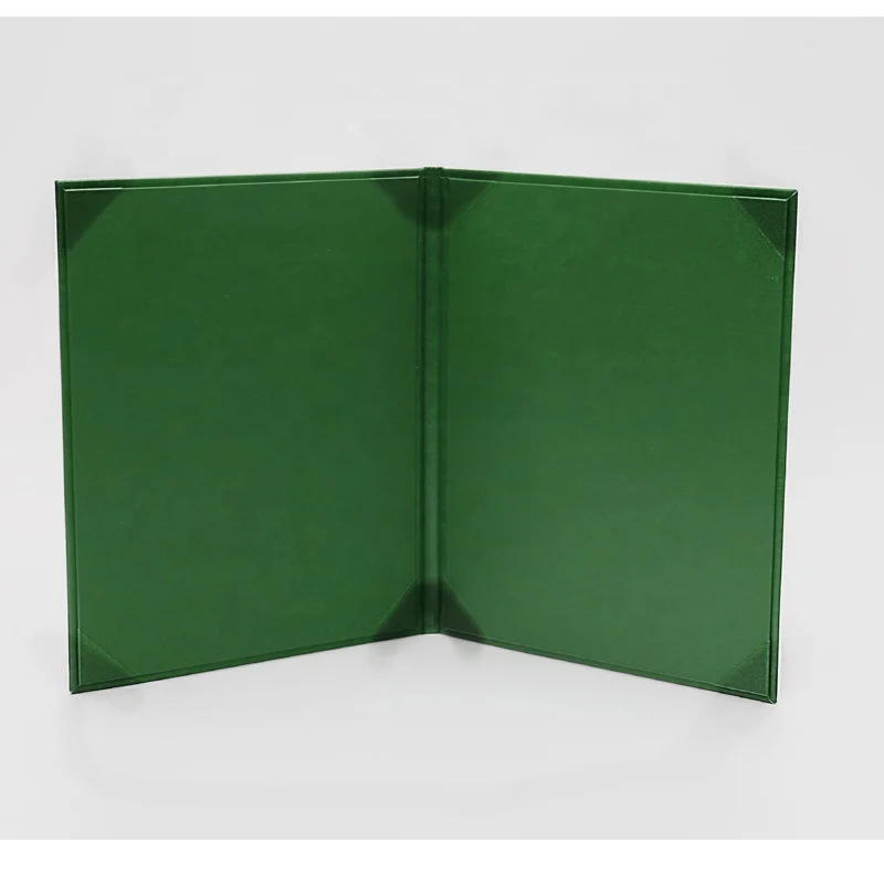 A4 PU Leather Kinds of Colors Restaurant Menu By High Quality Manufacture Factory