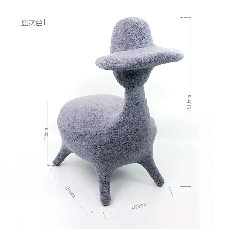 Creative Designer Sheep-Shaped Mobile Gaming Chair - Trendy Original Reading Sofa Animal Chair Home Decor and Housewarming Gift