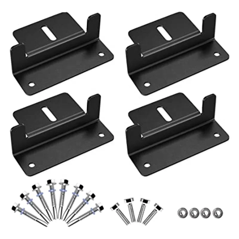 Solar Panel Mounting Bracket Aluminum Solar Panel Z Brackets Roof Solar Panel Bracket Kit for RV Boat Wall Caravans Yacht