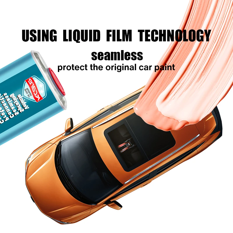 Orange paint change color tpu anti-scratch wear liquid spray coat suitable for cars