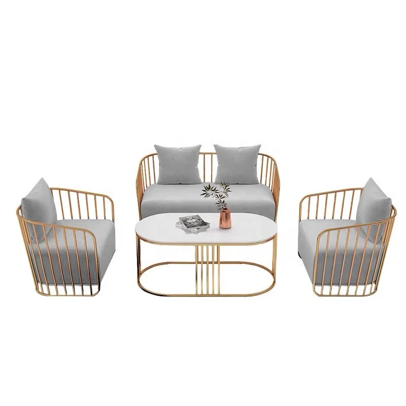 Hair salon furniture waiting chairs barber shop living room Sofa