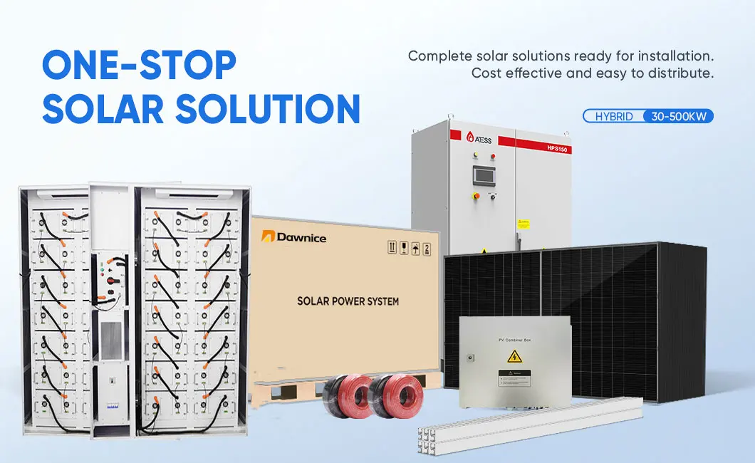 Hybrid 30kw Solar pv mounting systems 25 kw 35kw 40kw 50 kw solar panel Solar Tracking Energy System