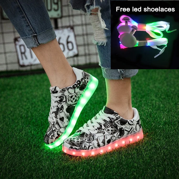 Low Price LED 2021 Hot Selling Light Kids Shoes Spring Sport Shoes