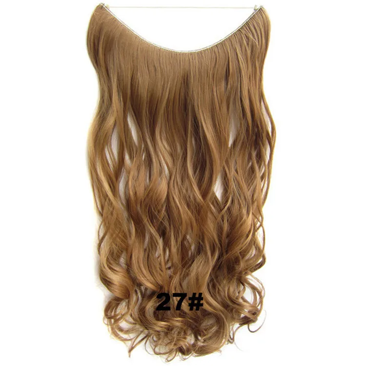 2024 hot  one piece  Secret Halo Synthetic Hair Extension  , No Clip in Synthetic  Hair piece fish line hair