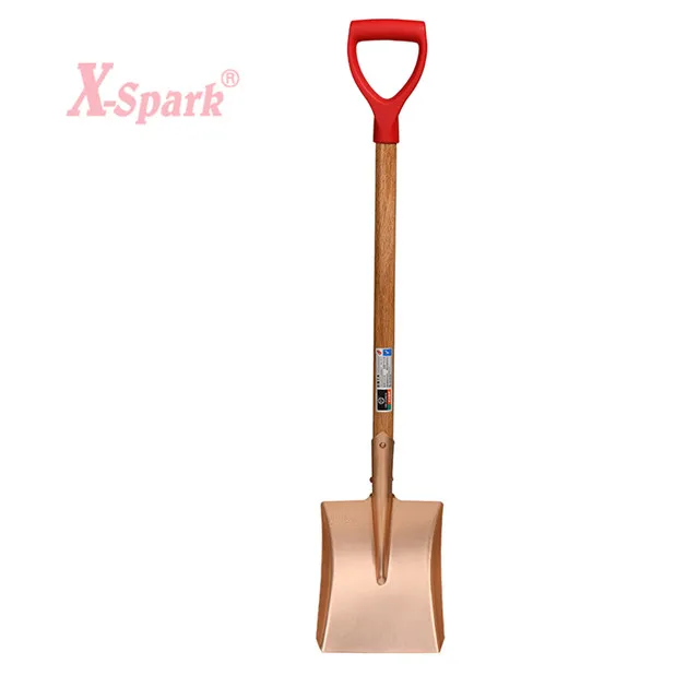 
New products non sparking non magnetic brass square shovel long handle 