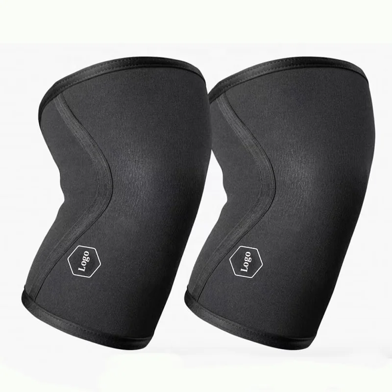 PRO Knee Support Compression Weightlifting Powerlifting 7mm Neoprene Knee Sleeve for Best Squats