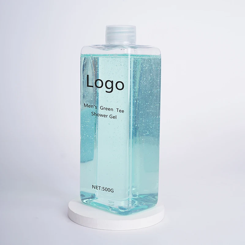 
OEM factory private label mens body green tea natural organic shower gel 