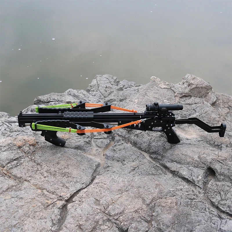 China Supplier Custom Precision Powerful Hunting Slingshot Gun With Telescope Outdoor Hunting
