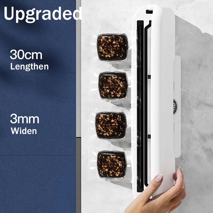 Portable Plastic Household Vacuum Food Sealer With Cutter 2 In 1 Heat Compact Mini Heat Bag Sealer