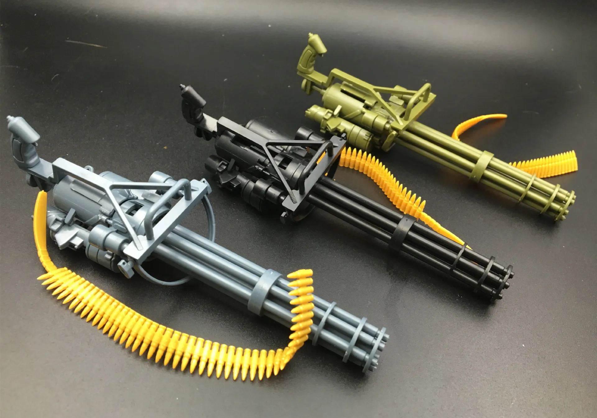 Масштаб 1/6 Gatling M134 пулемет Сборная модель игрушки головоломки Строительные кирпичи Игрушечная для