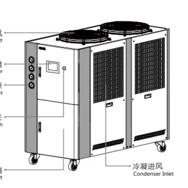 Air cooled system 12HP chiller fermentation industrial Refrigerator for craft beer cooling for beer brewing equipment
